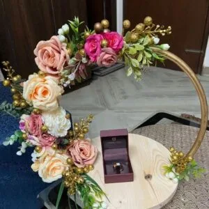 floral ring platter