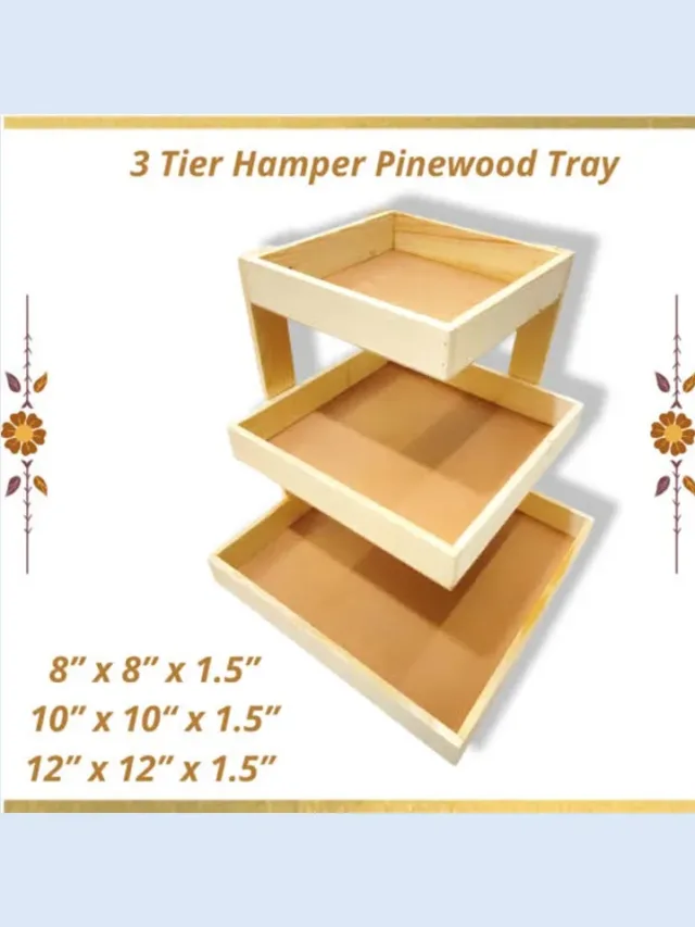 Pinewood Trays & Baskets